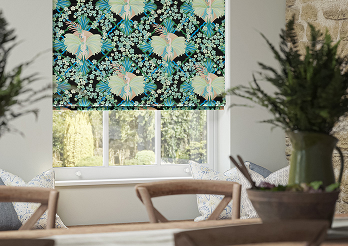 Faded Glamour, Absinthe Black - Roman Blind - Image 5